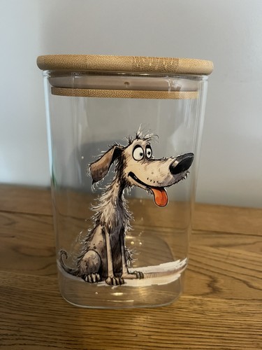 Glass storage jar - glass, x