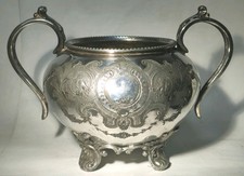 Antique silver plated sugar - silver,