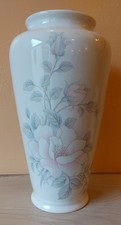 Elegant Melba Ware vase made in Staffordshire & decorated with pink roses