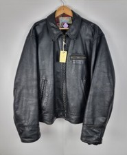 Aero Leather Jacket Size 48 RRP £840 Black