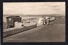 Postcard Exmouth Devon showman's caravan The Promenade posted 1923