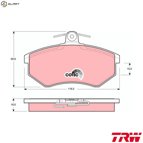Brake pad set disc - pad,
