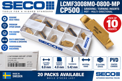 Seco lcmf3008m0 0800 - seco, cp500