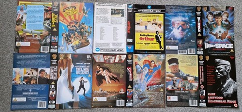 Warner home video vhs - video, box