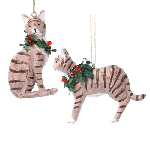 Cat bauble novelty christmas - cat,