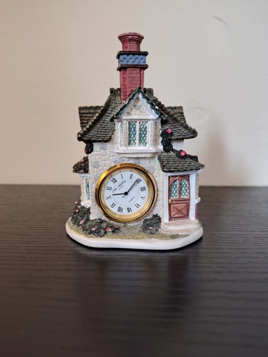 Miniature cottage clock - cottage,