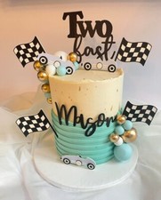 Racing Cake Topper, Birthday