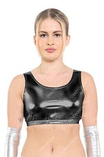 New Ladies Black Shiny