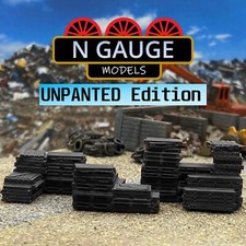 UNPAINTED- N Scale Gauge 1:148 Scrap Yard Pallet Pile  (Forklift Factory 1:160)