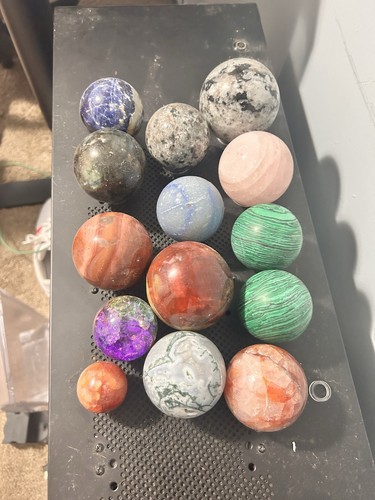Assorted crystal sphere - crystal,