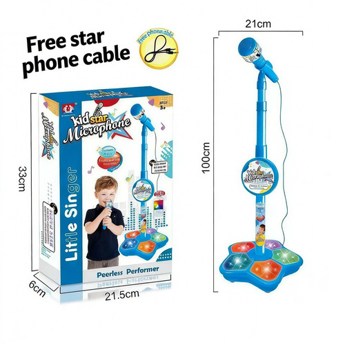 Kids star microphone - kids, with