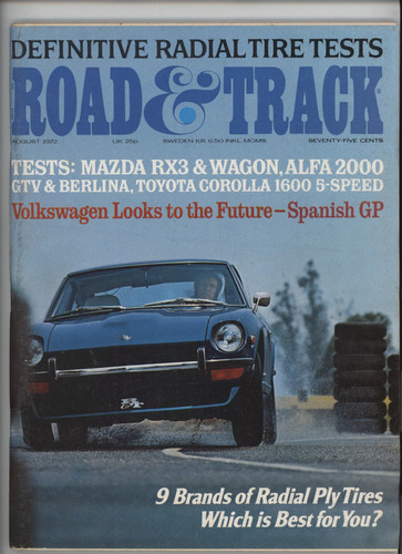 Road track aug 1972 radial - road,