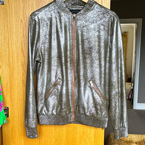 Zara woman silver faux - silver,