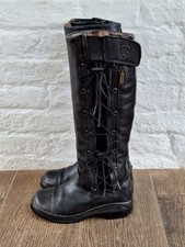 ARIAT GLACIER BLACK INSULATED WATERPROOF LONG RIDING BOOTS UK 4.5 EU 37.5 VGC