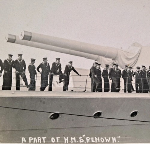 Hms renown guns officers - hms,