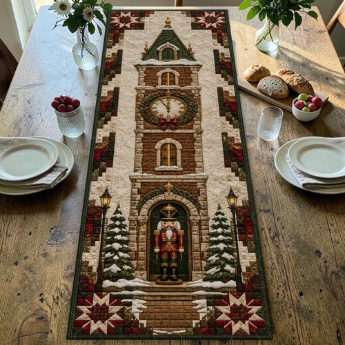 Snowy winter clock - winter,
