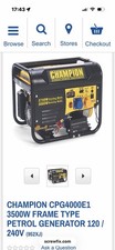 CHAMPION CPG4000E1 3500W FRAME