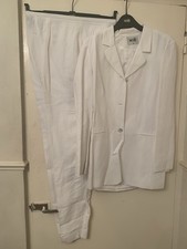 White Linen Trouser Suit