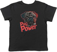 Funny Pug Power Kids T-Shirt