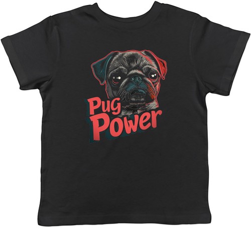Funny pug power - funny, t-shirt