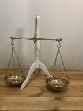 vintage brass balance scales
