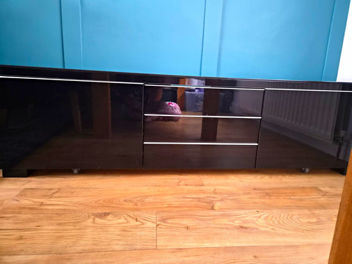 Ikea high gloss black - gloss, tv