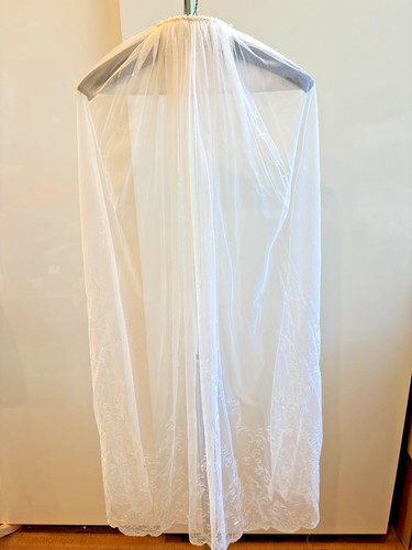 Vtg ivory embroidered - vtg, lace