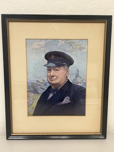 Winston churchill framed - churchill, ww2