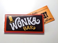Willy wonka chocolate bar with - chocolate,