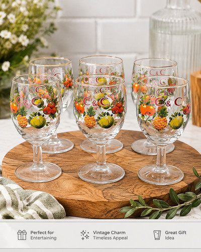 Set six c glasses - six,