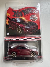 Hot Wheels Nissan Skyline GTR R34 BNR34 Red - RLC sELECTIONs Red Line Club 2024
