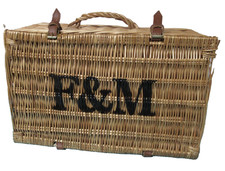 F&M Wicker Basket Hamper