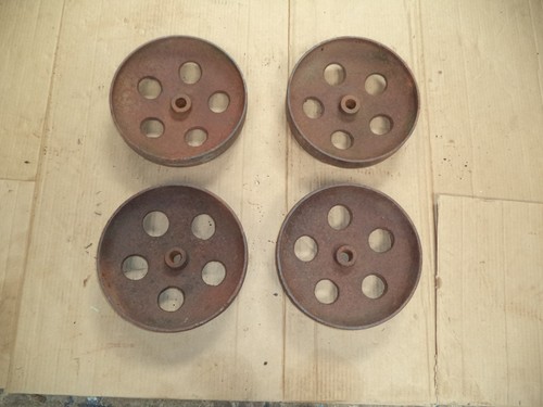 Cast iron wheels stationary - iron,