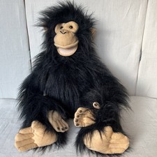 Large Monkey Hand And Arm Puppet Chimpanzee B&M Realistic Full Body Black