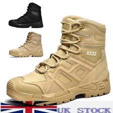 2025 Mens Military Tactical Boots - Waterproof Combat Hiking Shoes Army Size UK