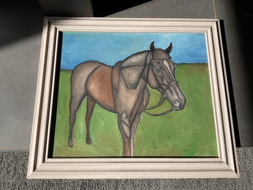 Original naive oil painting - naive,