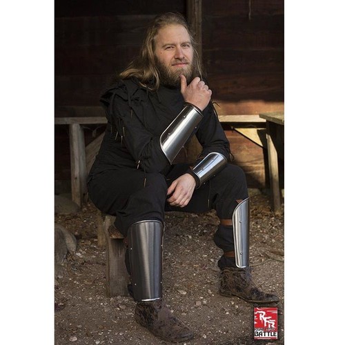 Medieval steel arm leg - &,