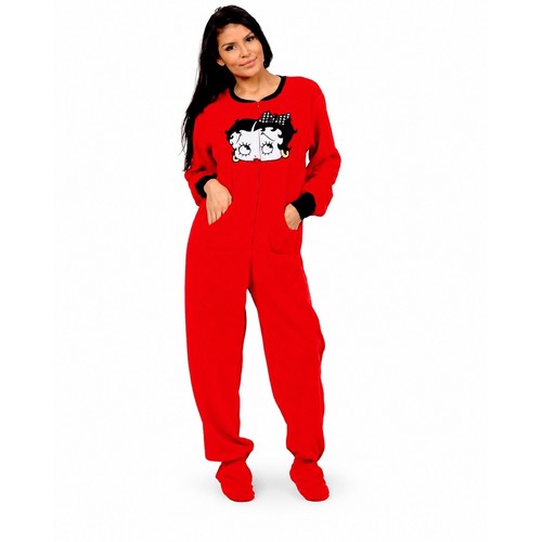 Betty boop womens red fleece - betty,