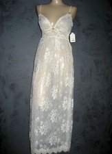 Claire Pettibone Gown Long Bridal Couture Hope Ivory White Lace XS NWT Unworn