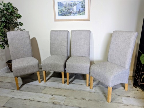 Upholstered dining chairs - 4,