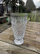 Heavy Footed Crystal Cut Glass