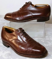 CHURCH'S Messenger IV Men's Custom Grade Brown Leather Oxford Shoes Size 7.5