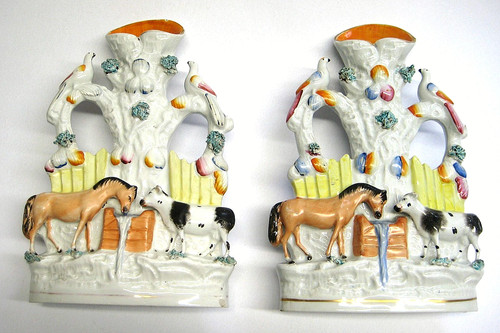 Fine pair staffordshire - pair, of