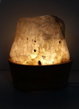 Amethyst with Moss Agate Lamp
