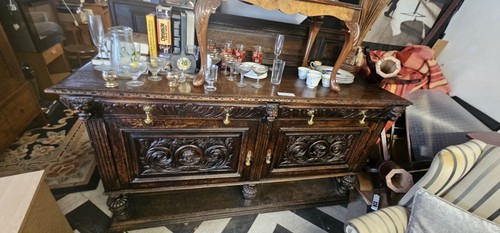 Oak wooden desk solid - oak,