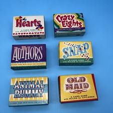 6 Vtg Whitman Mini Card Games