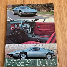 Maserati Bora 2 Sided Brochure