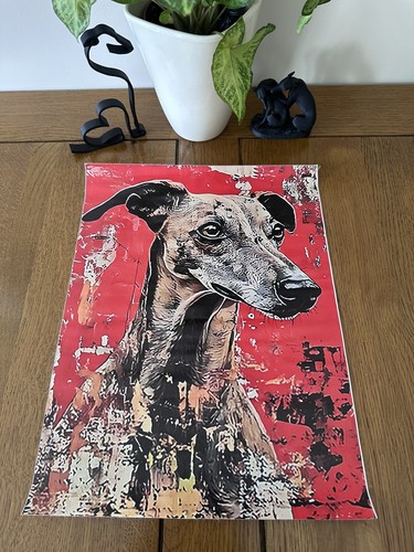 Brindle whippet greyhound - whippet,