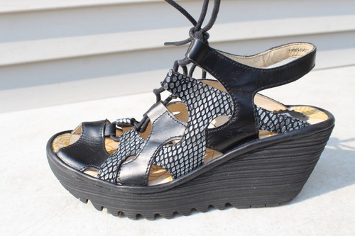Fly london black leather - ,