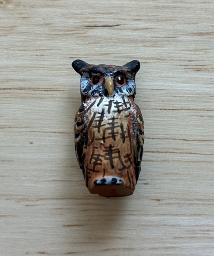 Cold painted bronze owl - cold,